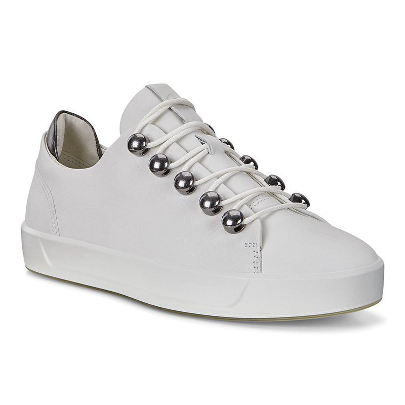 Women Flats Ecco Soft 8 W - Sneakers White - India PHFQGI368